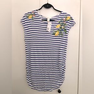 H&M Maternity blue stripped T-shirt